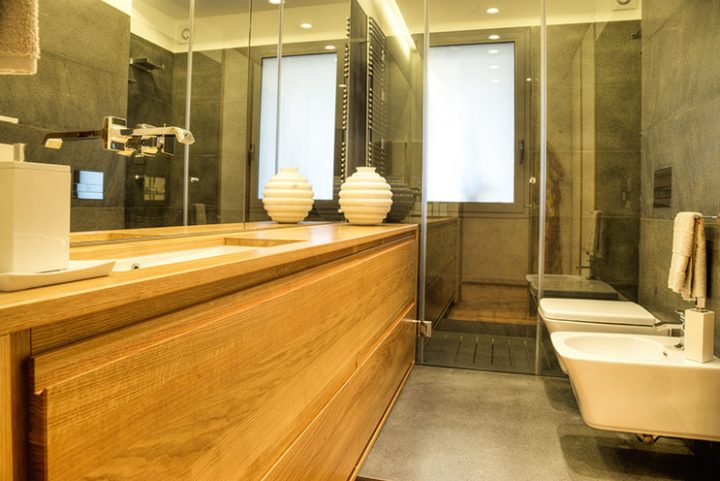 Mobile bagno in massello di rovere — foto 1