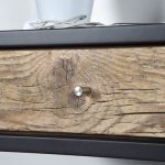 Comodino in abete antico e grigio pietra — foto 2